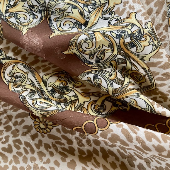 Square scarf, signed NURSAH, warm colours - Picture 4 of 9